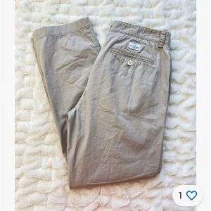 Vineyard Vines Men’s Slim Fit Club Pant Khaki Chino Size 38 x 32 Tan Beige Logo